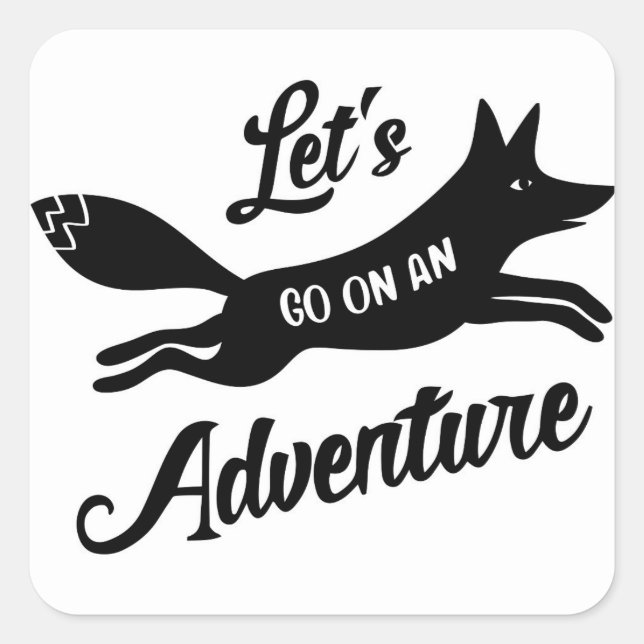 Let's Go On An Adventure sticker (Front)