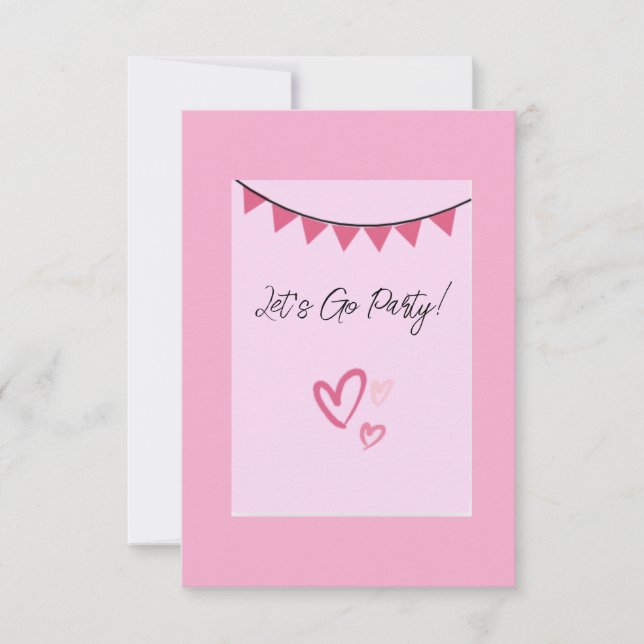 Let's Go Party Invite (Front)