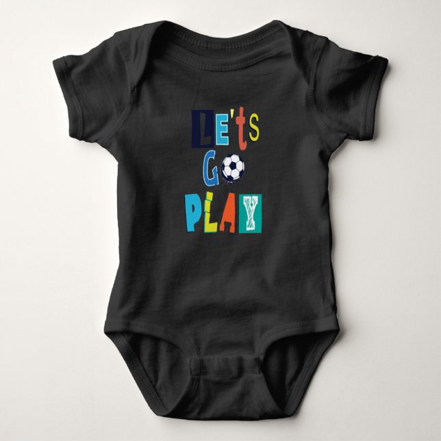 Le'ts Go Play Baby Bodysuit (Front)