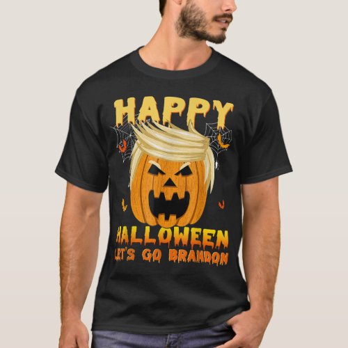 Lets Go Pumpkin Brandon Trump Pumpkin Halloween Co T_Shirt