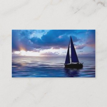 Let's Go Sailing Business Card by KraftyKays at Zazzle