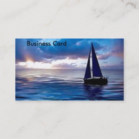 Let's Go Sailing Business Card