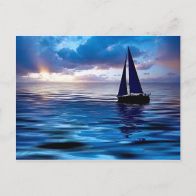 Lets Go Sailing Postcard (Front)