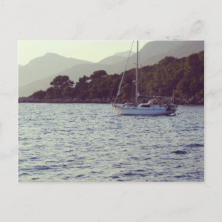 Lets go sailing  postcard