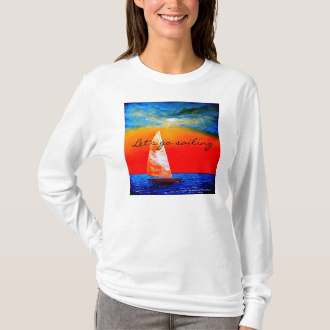 Let's Go Sailing T-Shirt - Jenny Simon Merchandise (Front)