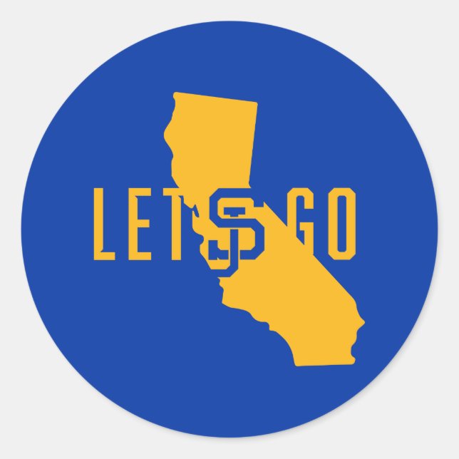 lets go SJ Classic Round Sticker (Front)