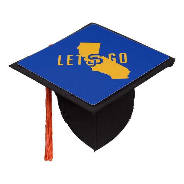 lets go SJ Graduation Cap Topper (Angled)