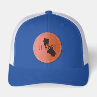 lets go SJ Leather Patch Hat