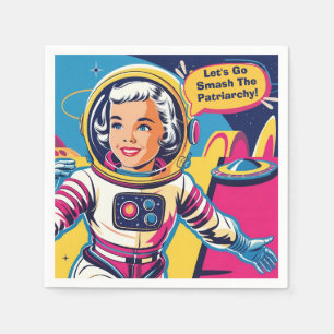 Let's Go Smash The Patriarchy Feminist  Napkins