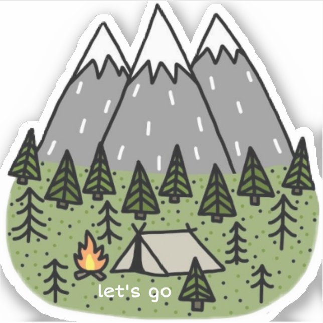 Let's go sticker (Front)