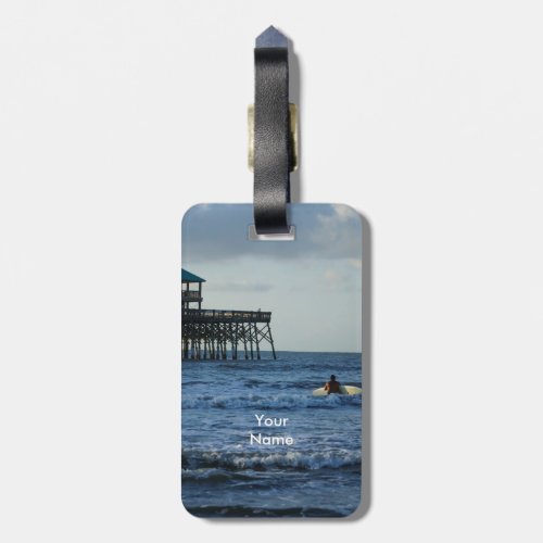 Lets Go Surfing Luggage Tag