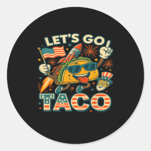 Let's Go Taco 42  Classic Round Sticker