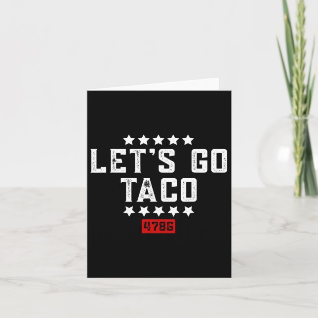 Let's Go Taco &#   Card (Front)
