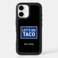 Let's Go Taco Funny Design Bold Retro Political