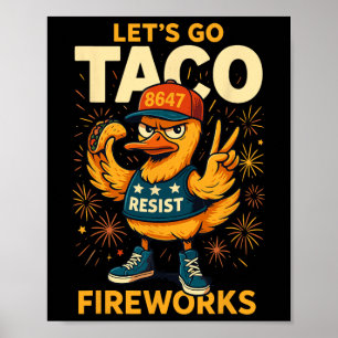 Let's Go Taco Meme  Poster