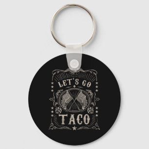 Let's Go Taco Patriotic Shirt Keychain
