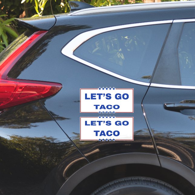 Let's Go Taco Stickers (Car Side)
