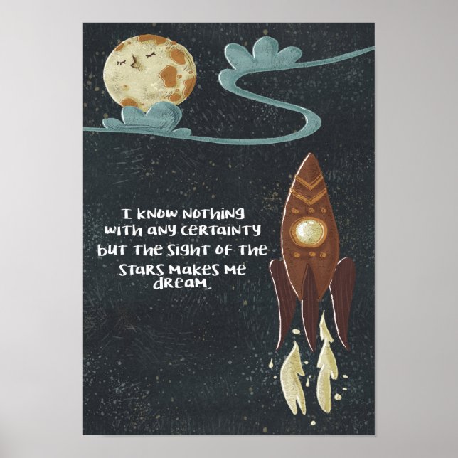 Let's Go To Space Wall Art (Front)