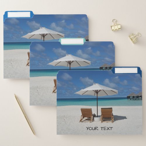 Lets Go To The Beach File Folder