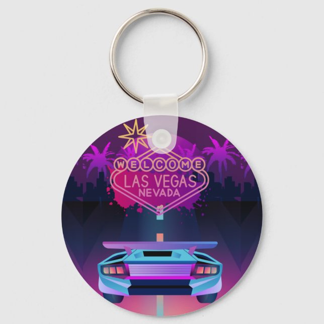 lets go to vegas keychain (Front)