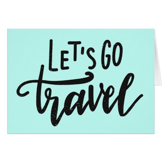Let's Go Travel Cards (Front Horizontal)