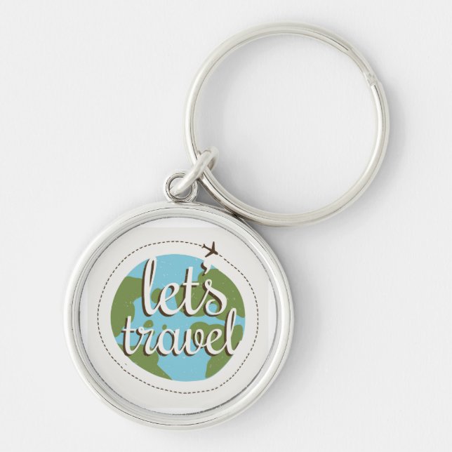 Lets Go Travel Keychain (Front)