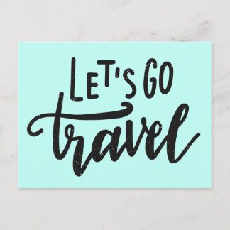 Let's Go Travel Postcard