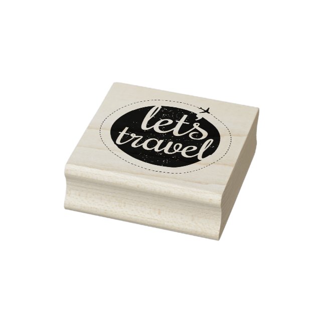 Lets Go Travel Rubber Stamp (Stamp)