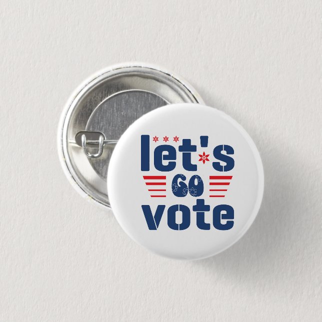 Let's Go Vote Button (Front & Back)