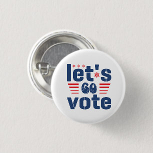 Let's Go Vote Button