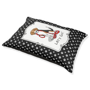 Let's Go! (walk) Beagle Dog (tri color 3) Cute Pet Bed