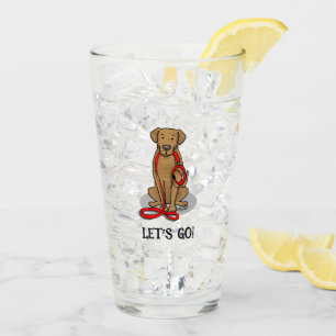 Let's Go! Walk Chesapeake Bay Retriever (dg tan) Glass