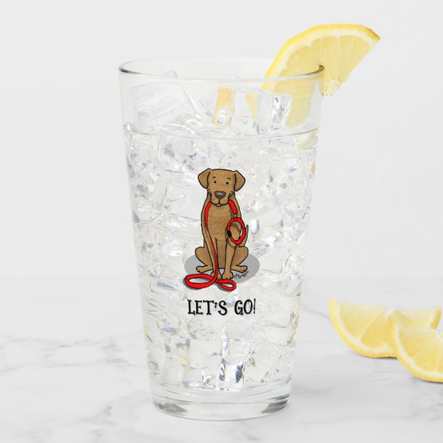 Let's Go! Walk Chesapeake Bay Retriever (dg tan) Glass (Back Ice)