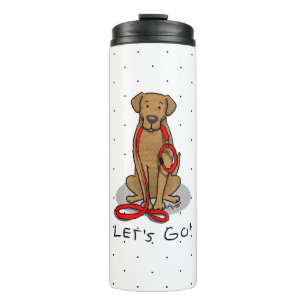 Let's Go! Walk Chesapeake Bay Retriever (dg tan) Thermal Tumbler