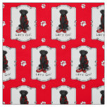 Let&#39;s Go! Walk Curly-Coated Retriever Dog (black) Fabric