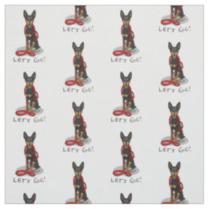 Let's Go! Walk Miniature Pinscher (black tan 1) Fabric