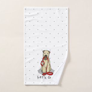 Let's Go! Walk Wheaten Terrier Dog (wheaten 1b2) Bath Towel Set