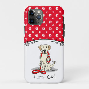 Let's Go! Yellow Lab Labrador Retriever Dog Cute iPhone 11 Pro Case