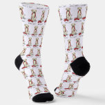 Let's Go! Yellow Lab Labrador Retriever Dog Cute Socks