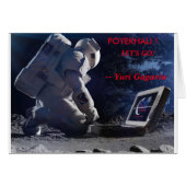 LET'S GO! - Yuri Gagarin Card Blank (Front Horizontal)