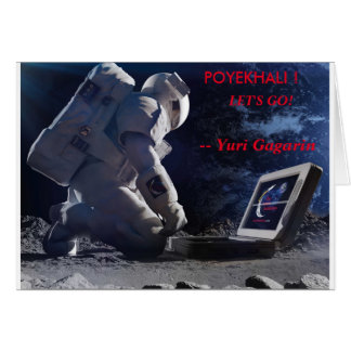 LET'S GO! - Yuri Gagarin Card Blank