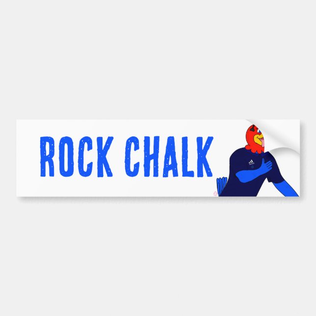 Lets goo jayhawk bumper sticker (Front)
