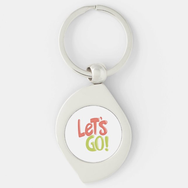 LET'S GOOOOO! 🔥 Time to Slay – LET'S GO! Locked I Keychain (Front)
