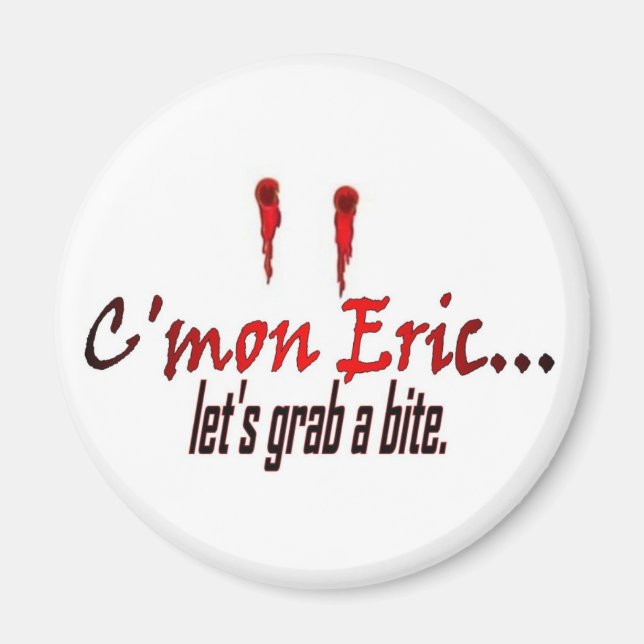 Let's grab a bite magnet (Front)