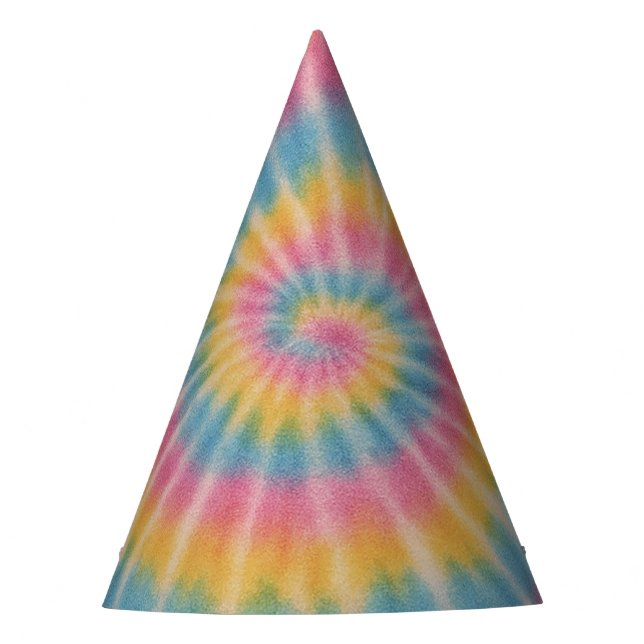 Let's Groove Tie Dye Party Hat (Front)