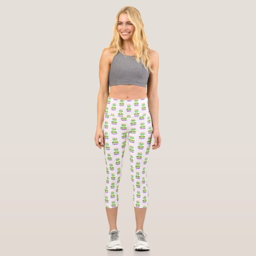 Lets Grow Together Save World Mother Earth Day Capri Leggings