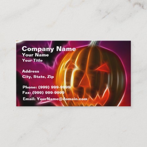 Lets Halloween Business Card Template