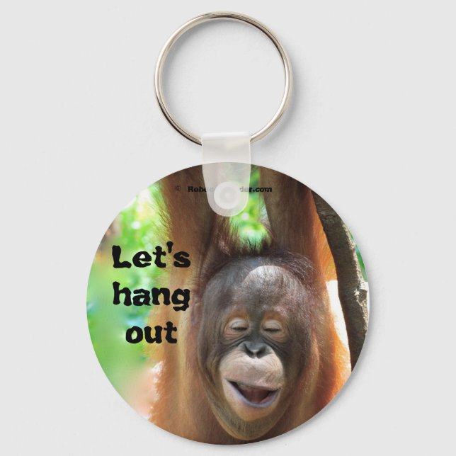 Let's Hang Out Animal Keychain (Front)