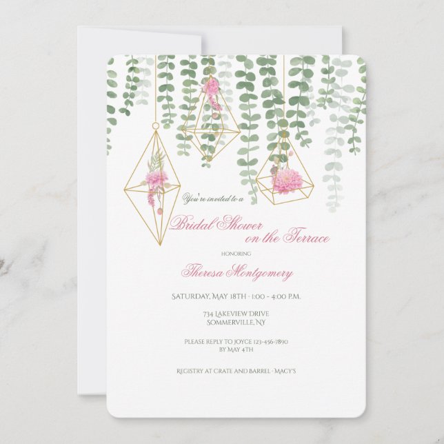 Let's Hang Out Bridal Shower Invitation (Front)