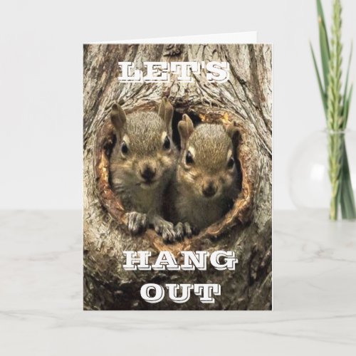 LETS HANG OUT it is YOUR BIRTHDAY Card